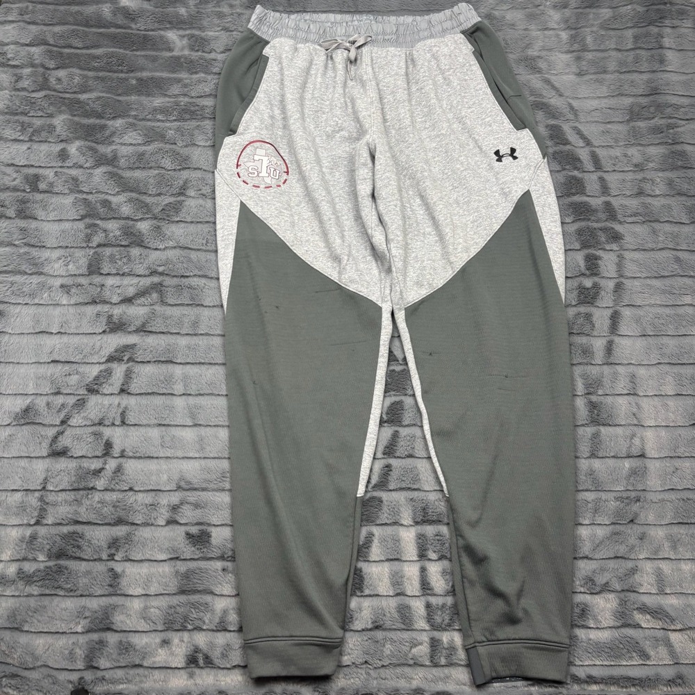 Under Armour TSU Texas Southern University ColdGear Joggers Gray Mens XLT 9396